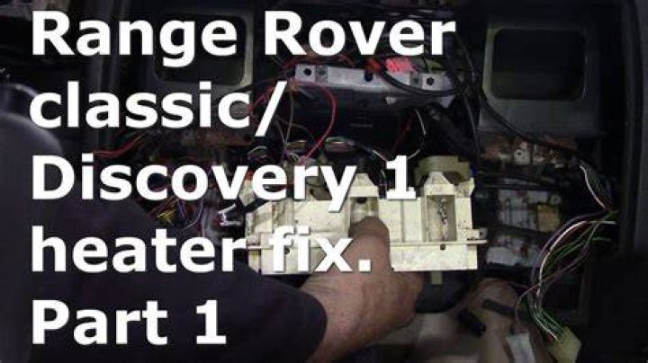 Where is the heater on a Land Rover Discovery?